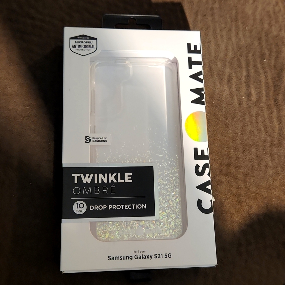 Casemate twinkle/ombre 10' drop protection antimicrobial Samsung Galaxy S21 case